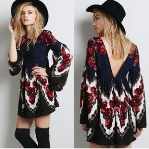Boho bell sleeve free people dress